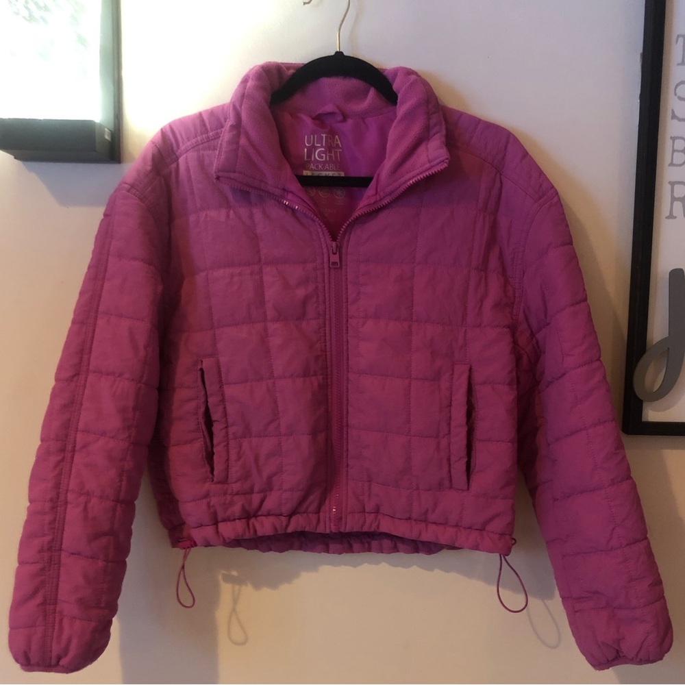 Love Tree Ultra Light Women's Quilted Puffer Jacket - Pink